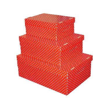 Caja de Archivo Gs Box Pintitas Roja Chica Art.CP